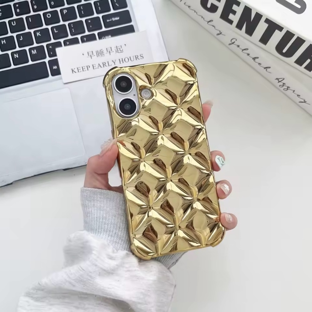 Gold Geometric iPhone 12 Pro Max Case